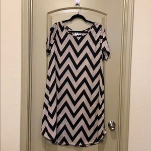 Chevron T-Shirt Dress